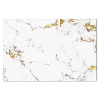 Marble White Gold Abstract Stone Elegant Minimal Tissue Paper