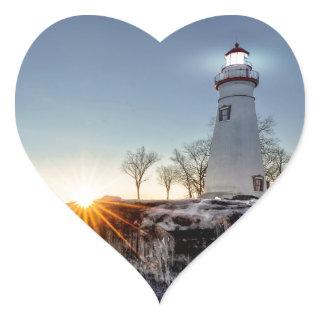 Marblehead Lighthouse Heart Sticker
