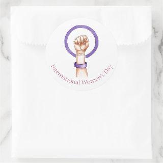March 8th International Women's Day  Classic Round Sticker