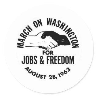 March on Washington 1963 Classic Round Sticker