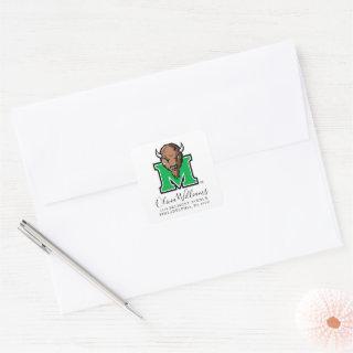 Marco The Bison MMarco The Bison M | Add Your Name Square Sticker