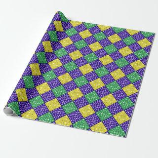 Mardi Gras Harlequin Diamond Carnival Pattern