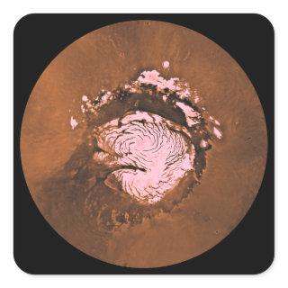 Mare Boreum region of Mars Square Sticker