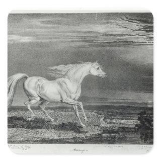 Marengo, engraved by the artist square sticker
