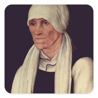 Margarethe Luther , mother of Martin Luther Square Sticker