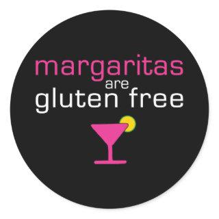 Margaritas are Gluten Free Classic Round Sticker