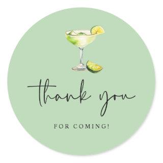 Margs and Matrimony Bridal Shower Thank You Classic Round Sticker
