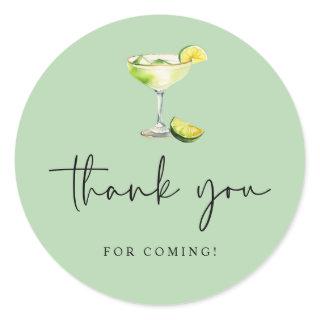 Margs and Matrimony Bridal Shower Thank You Classic Round Sticker