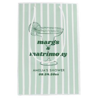 Margs & Matrimony Retro Bachelorette Bridal Shower Medium Gift Bag