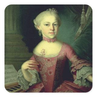 Maria-Anna Mozart, called 'Nannerl' Square Sticker