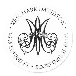 Marian Cross Religious  Address Label