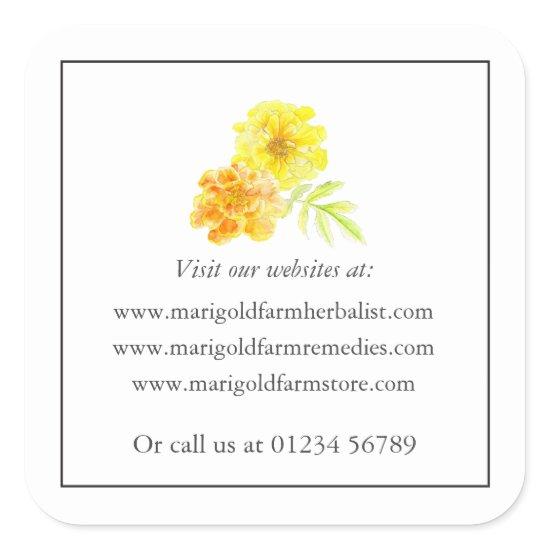 Marigold template website Sticker