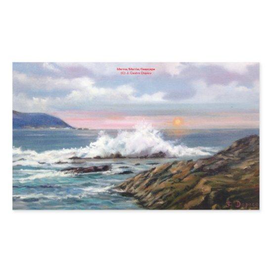 Marina/Mariña/Seascape Rectangular Sticker