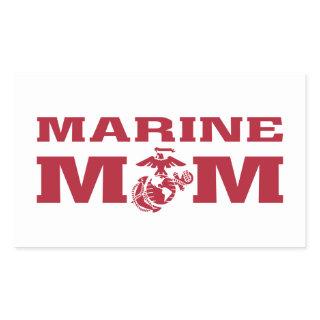 Marine Mom Rectangular Sticker