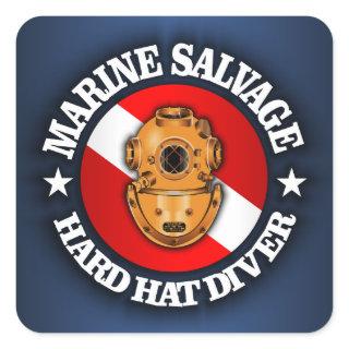 Marine Salvage Square Sticker