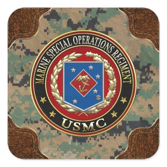Marine Special Operations Regiment (MSOR) [3D] Square Sticker