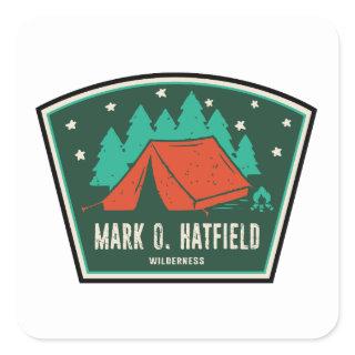 Mark O. Hatfield Wilderness Camping Square Sticker