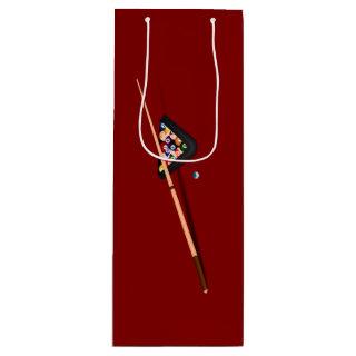 Maroon Billiard Table Wine Gift Bag