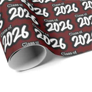 Maroon Bold Brush Class of 2026