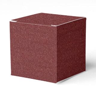 Maroon/Purple Faux Glitter Favor Boxes