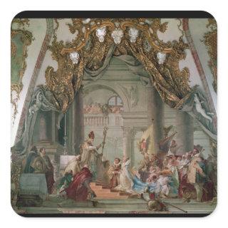 Marriage of Frederick I  Barbarossa Square Sticker