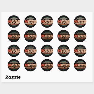 Mars Red Planet Aeolis Mons Mount Sharp vintage bl Classic Round Sticker