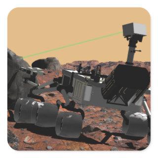 Mars Science Laboratory 3 Square Sticker