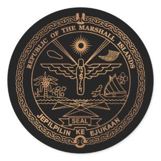 Marshall Islands Classic Round Sticker