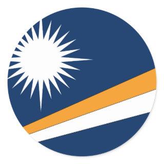 Marshall Islands Flag Classic Round Sticker