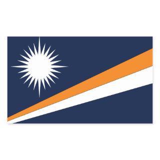 Marshall Islands Flag Rectangular Sticker