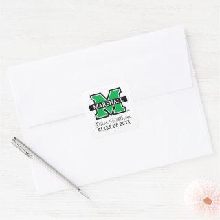 Marshall M | Add Your Name Square Sticker