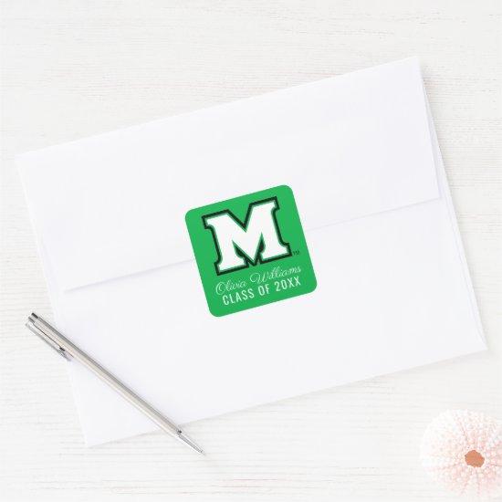 Marshall University M Square Sticker