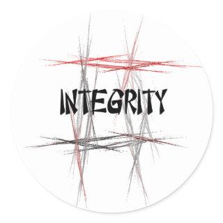 Martial Arts Integrity Classic Round Sticker