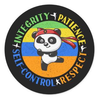 Martial Arts Values - Boys Karate Mindset Classic Round Sticker