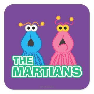 Martians Classic Style Square Sticker