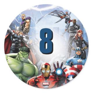 Marvel | Avengers - Birthday Classic Round Sticker