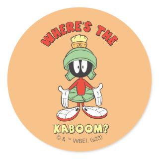 MARVIN THE MARTIAN™ Where's the Kaboom? Classic Round Sticker