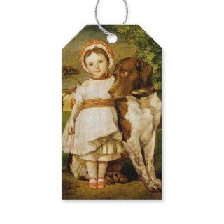 Mary Fox With Her Spanish Pointer Dog (G.F. Watts) Gift Tags