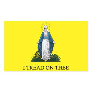 Mary: Serpent Crusher Rectangular Sticker