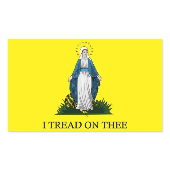 Mary: Serpent Crusher Rectangular Sticker