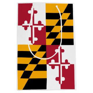 Maryland State Flag Colors Display Medium Gift Bag