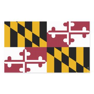 Maryland State Flag Rectangular Sticker
