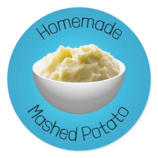 Mashed Potato Classic Round Sticker