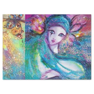 MASK IN BLUE / Venetian Masquerade Masks Tissue Paper