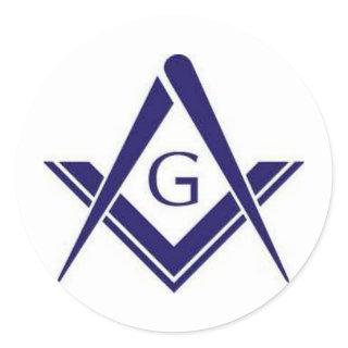 Masonic "G" Products Classic Round Sticker