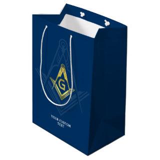 Masonic Gift Bags | Navy Blue Gold Freemasonry