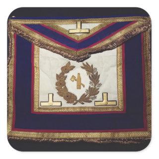 Masonic Regalia, from the Order of Turin Square Sticker