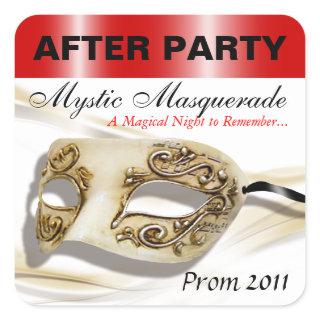 Masquerade Prom After Party Sticker