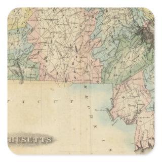 Massachusetts 5 square sticker