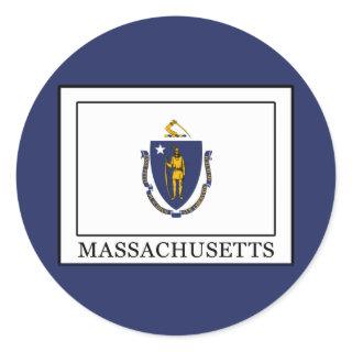 Massachusetts Classic Round Sticker